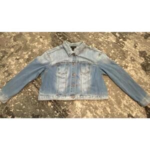 LANE BRYANT Jean Denim Jacket Button Front |  Women sz 20